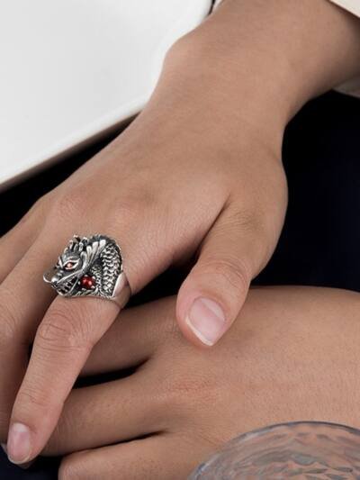 S925 Sterling Silver Ornament Vintage Thai Silver Faucet Ring