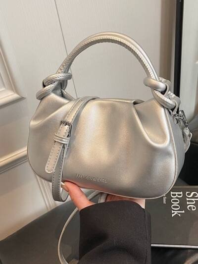 Korean-style Niche Minimalist Pleated Cloud-shaped Versatile Casual Commuter Crossbody Bag