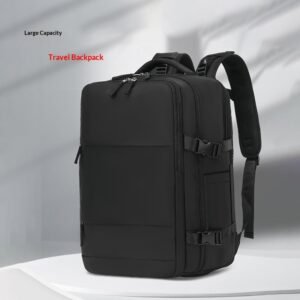 Mens Casual Travel Waterproof Laptop Backpack With Dry-Wet Separation