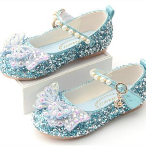 Children's New Bow Show Velcro Princess Shoes