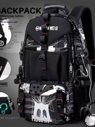 Men's Waterproof Oxford Cloth Backpack Hiking Backpack