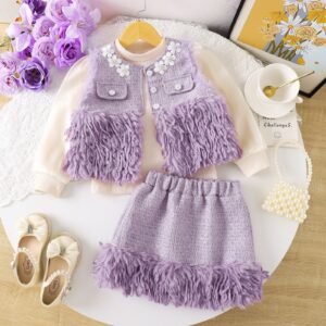 Fashionable And Versatile Loose Slimming Fringe Two-piece Set