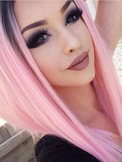 BOBO head gradient short straight hair hood
