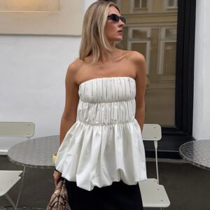 Stylish Minimalist And Form Fitting Tube Top For Women