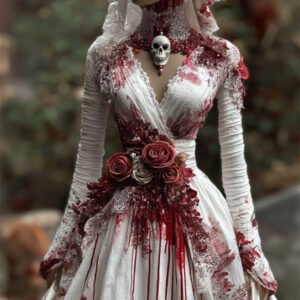 Womens V-neck Digitally Printed American-style Fashion Casual Dress