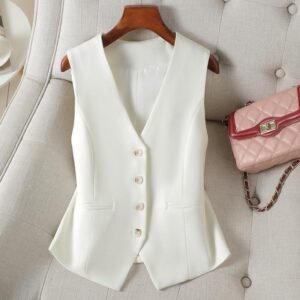 Fashion Design Sense Wild Vest Slimming Workplace Vest