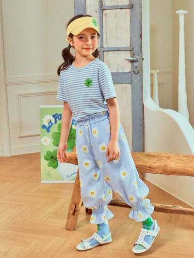 Cartoon Girl's Clothing Suit
