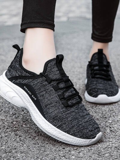 Spring New Flying Woven Breathable Sports Fitness Light Casual Shoes