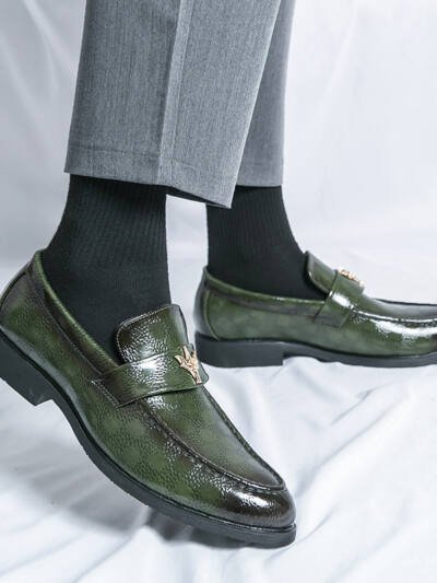Mens Business Dress Leather Shoes For Summer And Autumn