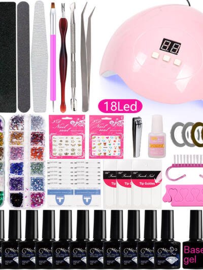 Nail Tool Set For Beginners Home Nail Lamp Nail Polish Polisher