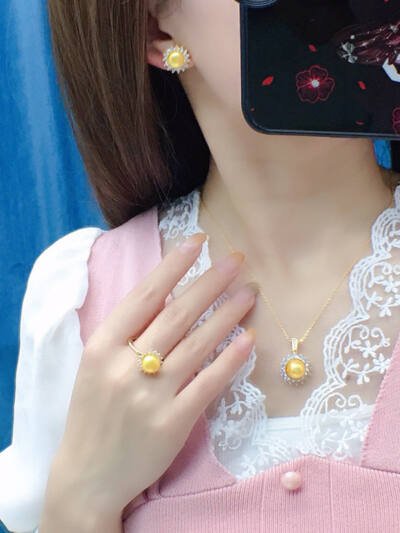 Freshwater Pearl Simplicity All-match Necklace Suit