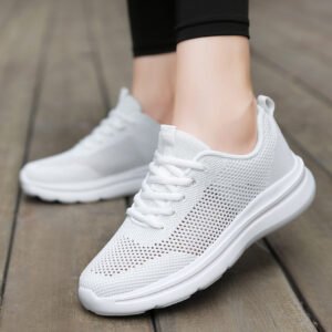 Hollow Running Shoes Women's Mesh Breathable Sneaker Soft Bottom