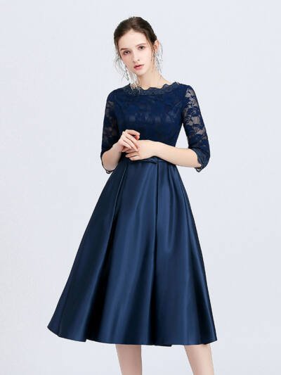 Versatile Casual Mid Length Evening Dress For Women