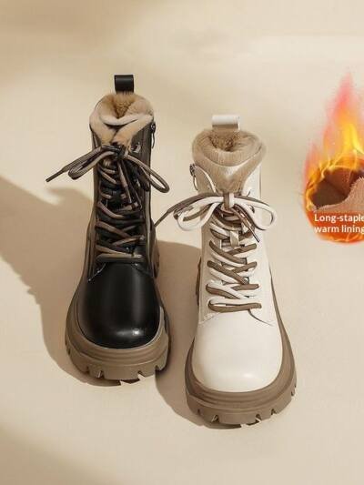 New Autumn Winter Fleece-lined Extra-thick Dr Boots
