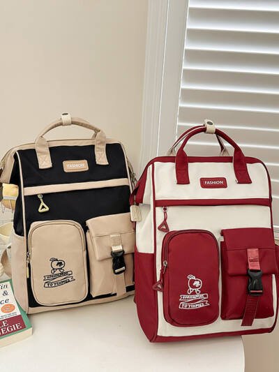 High-capacity Student Backpack In Instagram-style Design