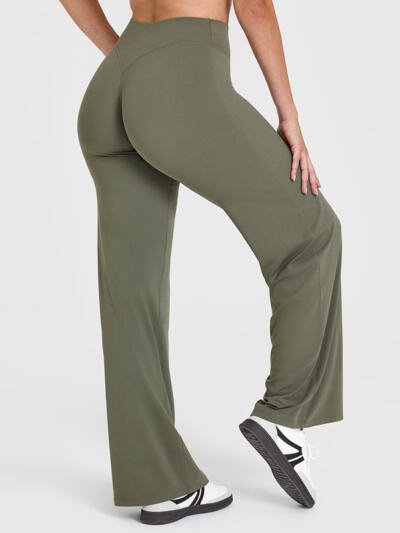 Peach Hip Slimming Yoga Straight-leg Pants