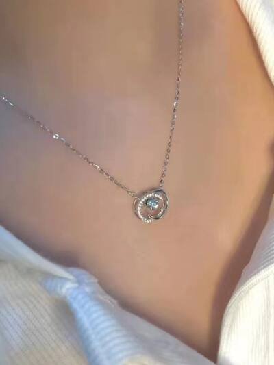 Pulsatile Heart Sterling Silver Necklace Smart Pendant