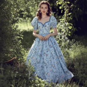 Womens Bohemian Casual V-Neck Short-Sleeve Dress