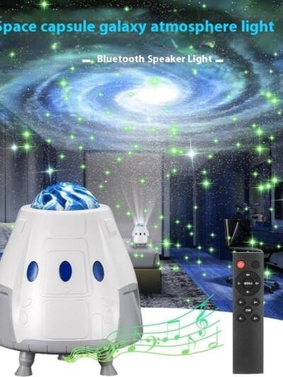 Creative USB Space Capsule Starry Atmosphere Projection Lamp Projector