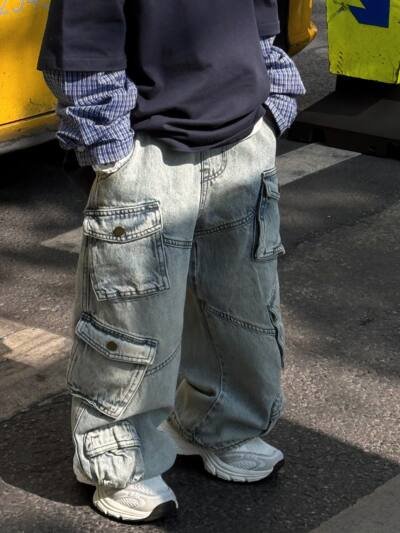 Spring New All-matching Work Clothes Children's Trousers