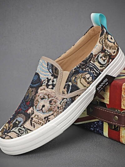 Breathable Trendy Shoes Slip-on Lazy Classic Versatile Sneakers
