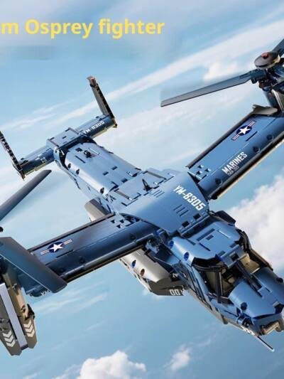 Osprey Large Transport Helicopter Assembled Building Block Toys