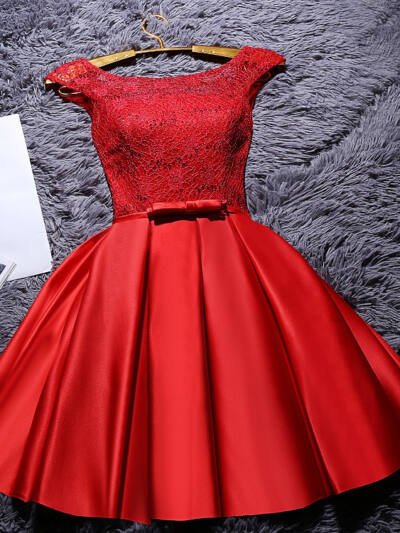 Bridesmaid Dress New Korean Version Of Girlfriends Dress Sister Group Party Dress Dress Slim Dress Red Toast Clothing