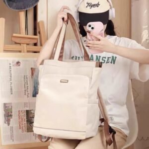 Large-capacity Womens Backpack  Simple And Practical Mom Bag