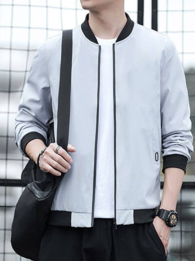 New Mens Casual Long Sleeve Jacket For Spring And Autumn