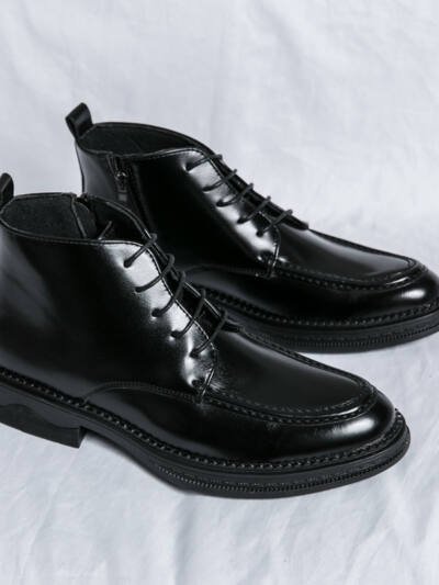 Autumn And Winter High-top Mid-cut Martin Boots Casual All-matching British Men
