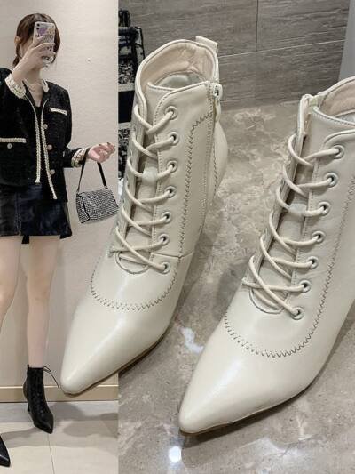 Womens Versatile Fashionable Pointed-toe Stiletto Boots