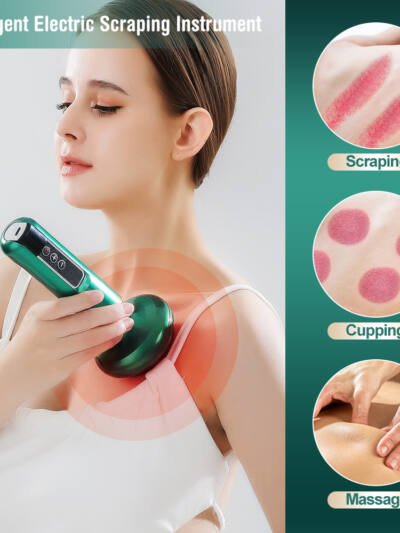 Electric Vacuum Cupping Massager For Body Anti-Cellulite Suction Cup Gua Sha Massage Body Cups Guasha Fat Burning Slimming Jars