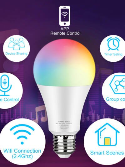 Explosive WiFi Smart Bulb Color Tone Voice Control Bulb