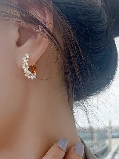 Women's Summer Light Luxury High Sense Pearl Earrings