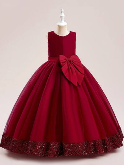 New Sequins Children's Mesh Dress