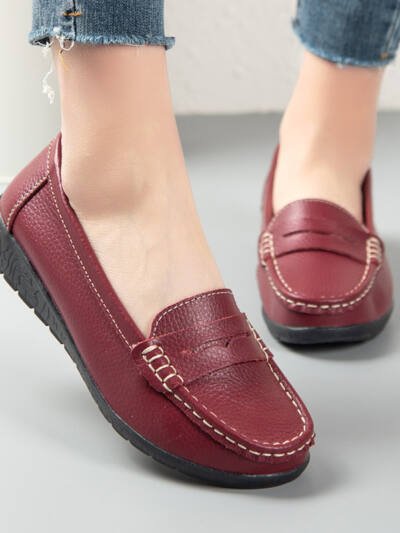 Nurse Shoes Casual Flat Heel Gommino Tendon Sole