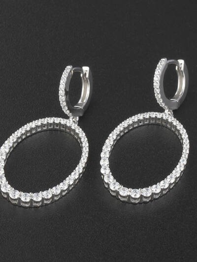 4371E Simple S925 Silver Earrings
