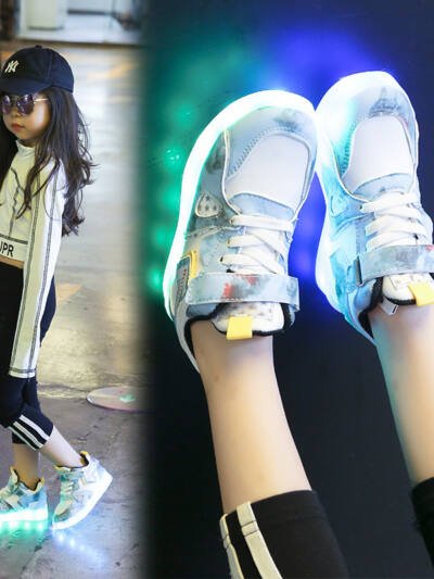 Children's Casual Light Running Soft-soled Luminous Shoes