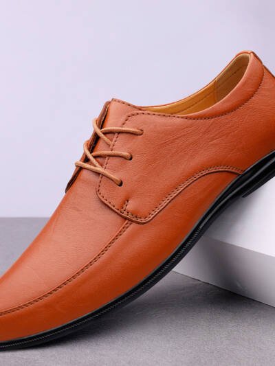 Mens Casual Leather Shoes With Soft Soles