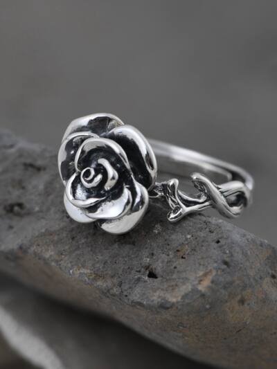 S925 Silver Vintage Thai Silver Craftsmanship Ring