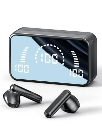 Wireless Bluetooth Earphone In-ear Super Long Standby Wireless Headsets With Mic LED Stereo Audio Sport Earbuds