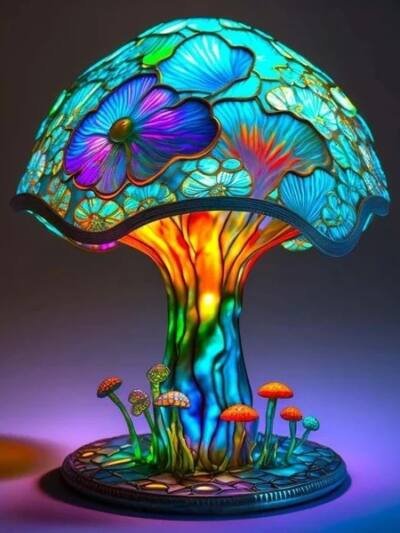 Household Magic Color Mushroom Lamp Decorations