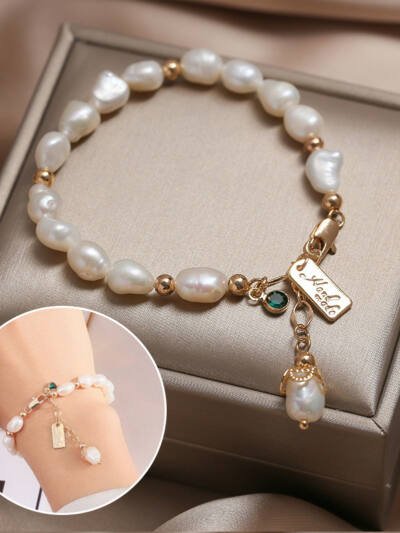 Natural Zircon Pearl Bracelet Ins Fashion Luxury Jewelry