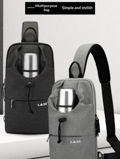 Mens Large-capacity Crossbody Chest Bag For Cycling