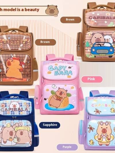 New Capabala Primary School Student Large Capacity Cute Schoolbag For Children
