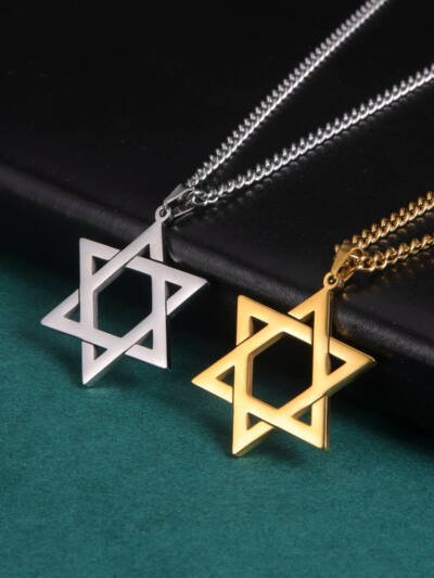 S925 Silver Hexagram Necklace Pendant