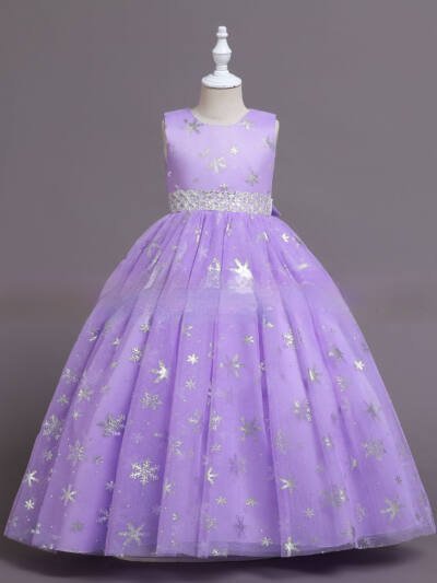 Summer Polyester Sleeveless Princess Dress