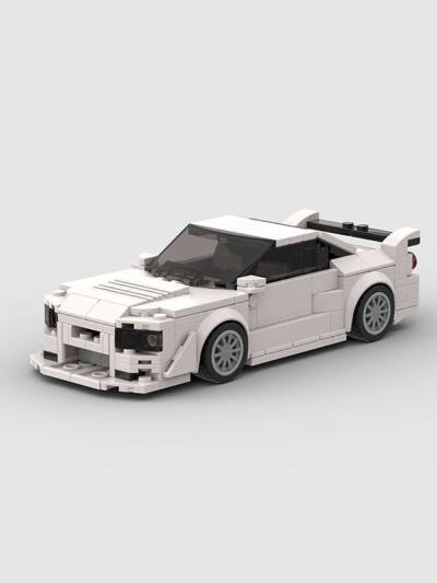 Skyline Sports Car Puzzle Assembled Children's Building Blocks Toys