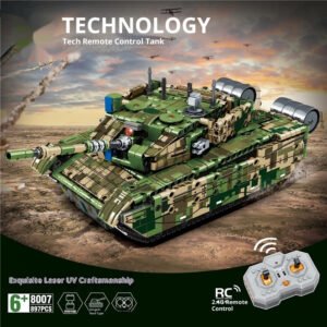 Electric High-difficulty Remote Control Tank Building Block Model Children's Educational Toy