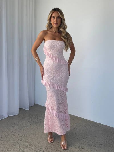 Elegant Strapless Sleeveless Sheath Dress